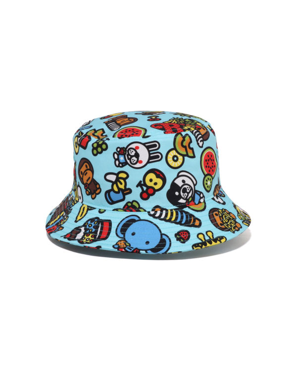 Sombreros Bape Milo Mixed Fruit Bucket Niños Azules Claro | YJPAB-7569