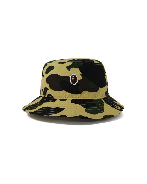 Sombreros Bape New Era 1st Camo Bucket Hombre Amarillo | ZIKYC-7298