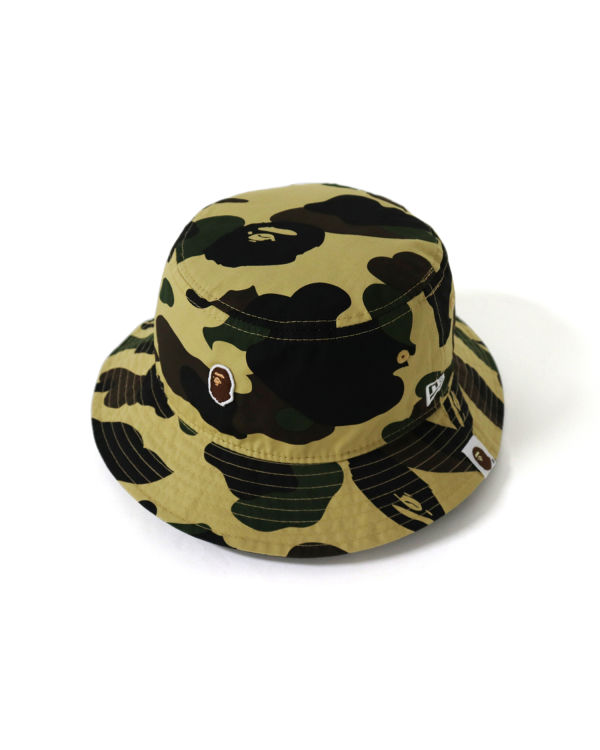 Sombreros Bape New Era 1st Camo Bucket Hombre Amarillo | ZIKYC-7298