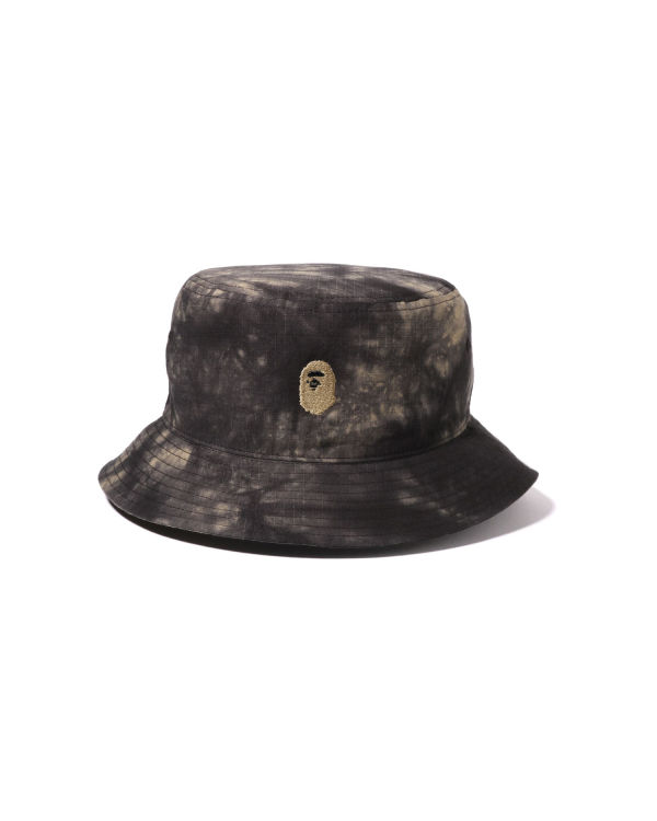 Sombreros Bape Tie Dye One Point Bucket Hombre Negras | JYRVO-1728