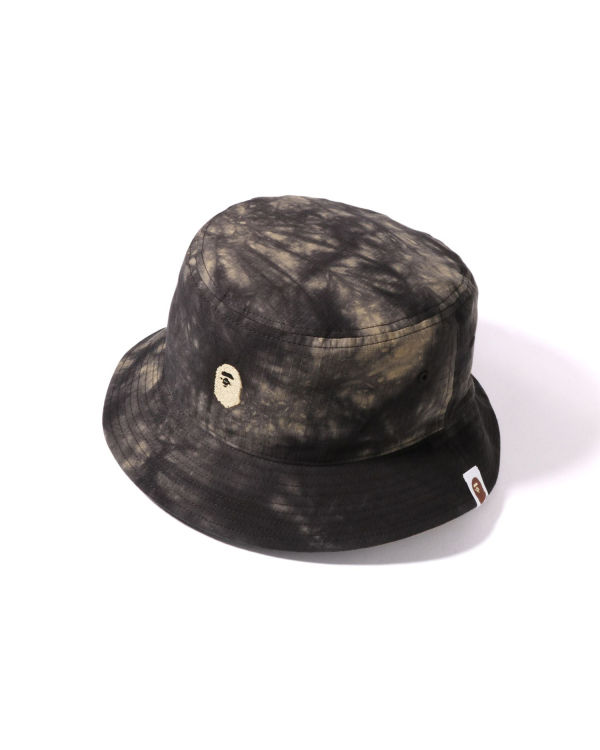 Sombreros Bape Tie Dye One Point Bucket Hombre Negras | JYRVO-1728