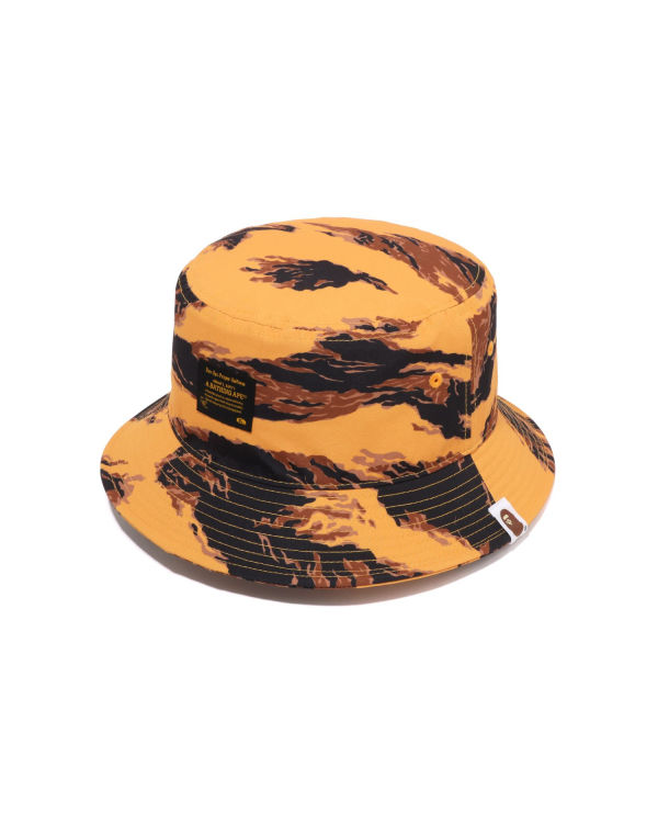 Sombreros Bape Tiger Camo Bucket Hombre Naranjas | BXAVD-3149