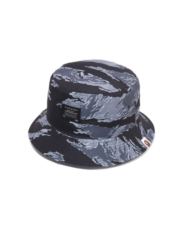 Sombreros Bape Tiger Camo Bucket Hombre Negras | ZKJUN-2731