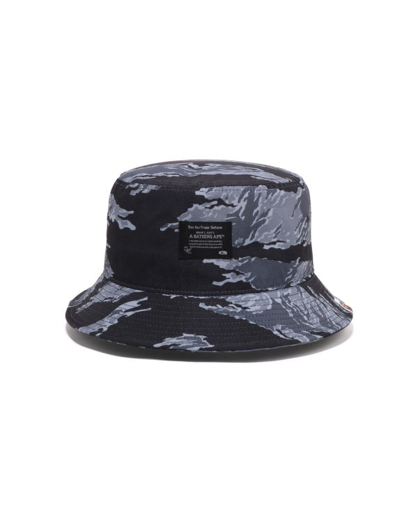 Sombreros Bape Tiger Camo Bucket Hombre Negras | ZKJUN-2731