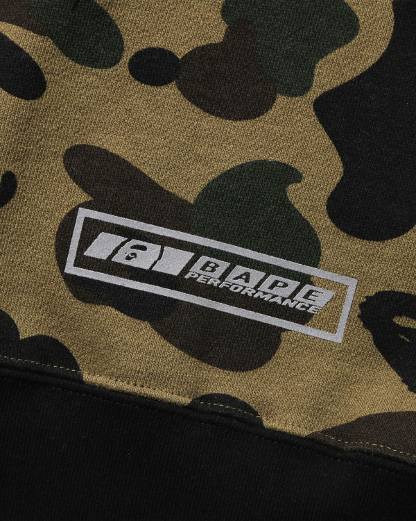 Sudadera Con Capucha Bape 1st Camo Carreras Layered Pullover Niños Verde | FBDLK-1840