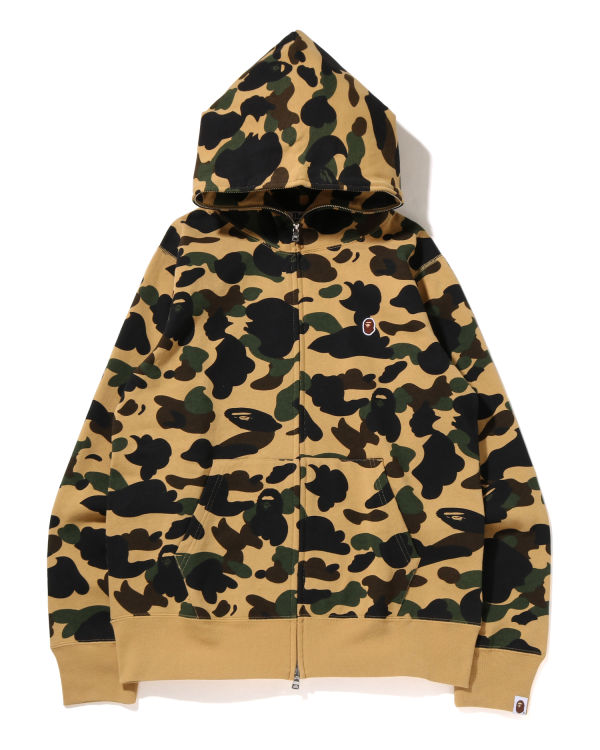 Sudadera Con Capucha Bape 1st Camo One Point Full Zip Hombre Amarillo | AIFKD-7649