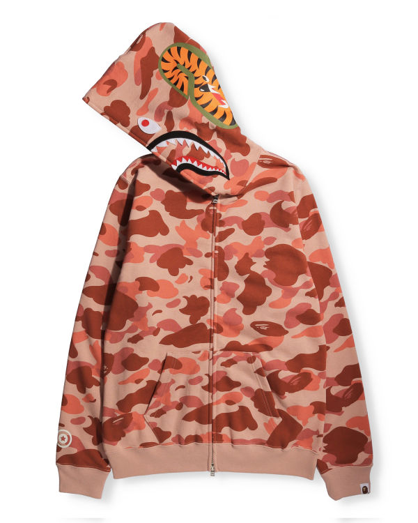 Sudadera Con Capucha Bape 1st Camo Shark Full Zip Mujer Rosas | LVGUP-1038