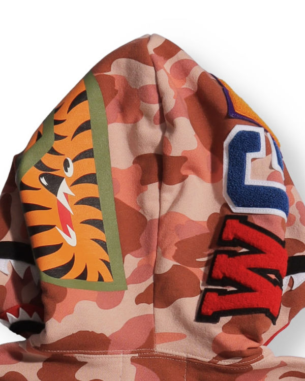 Sudadera Con Capucha Bape 1st Camo Shark Full Zip Mujer Rosas | LVGUP-1038