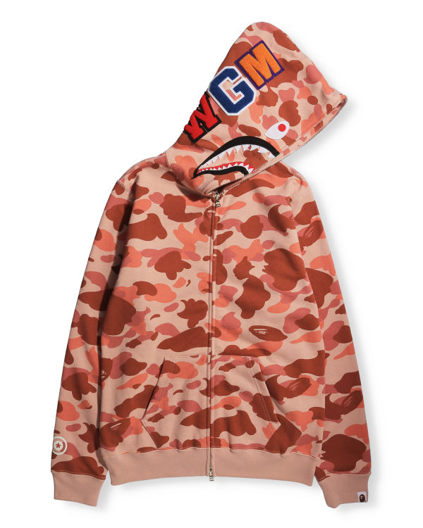 Sudadera Con Capucha Bape 1st Camo Shark Full Zip Mujer Rosas | LVGUP-1038