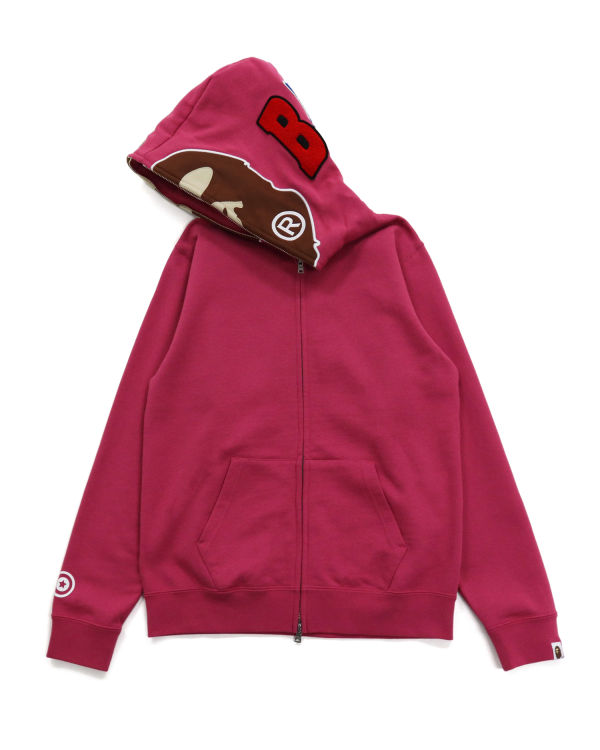 Sudadera Con Capucha Bape 2nd Ape Full Zip Mujer Rosas | QVTOG-0428