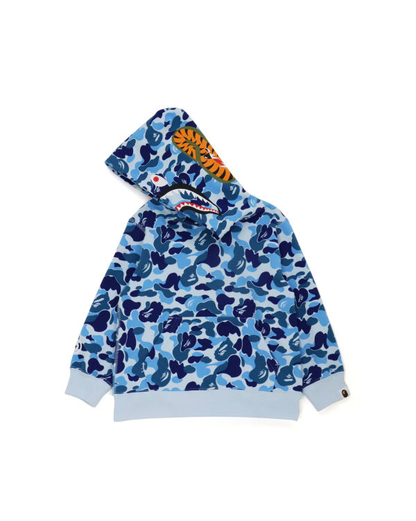 Sudadera Con Capucha Bape ABC Camo Shark Pullover Niños Azules | KZHVM-5470