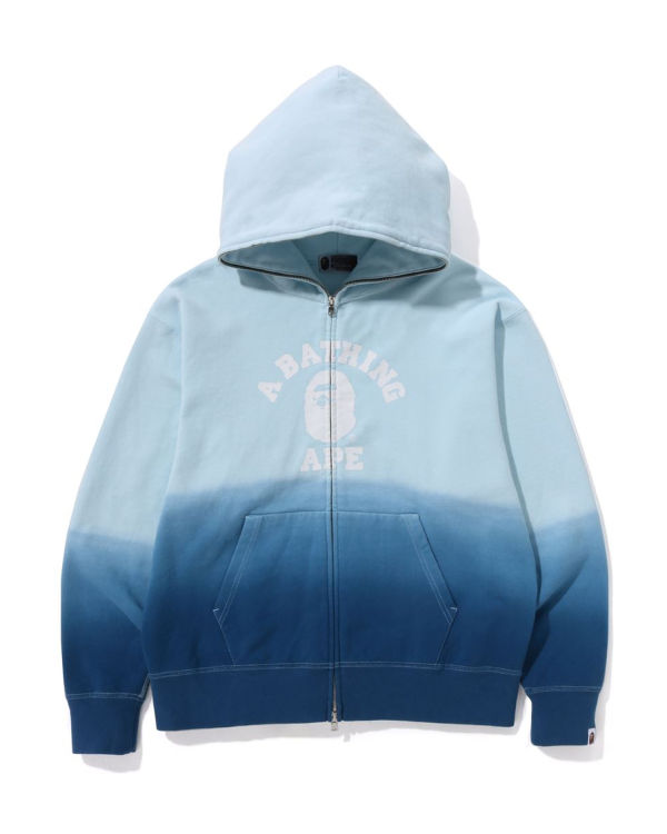 Sudadera Con Capucha Bape College Gradation Relaxed Fit Full Zip Hombre Azules | WFRDC-8937