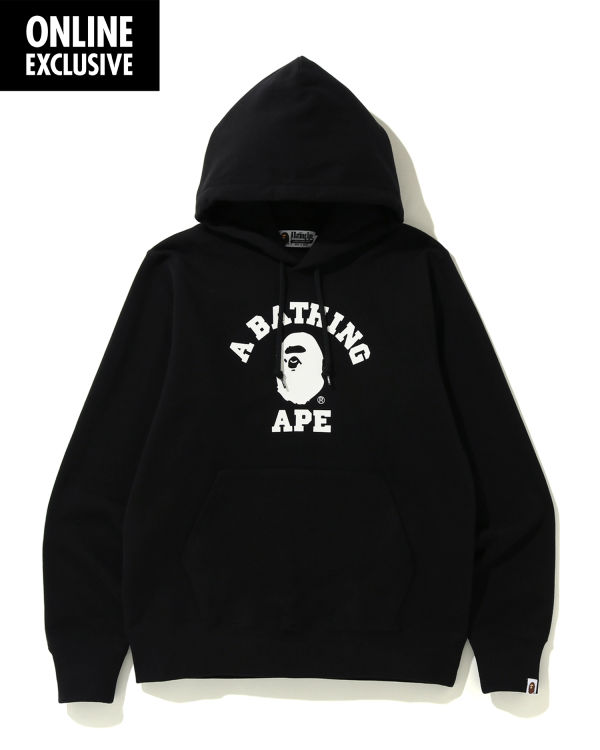 Sudadera Con Capucha Bape College Hombre Negras | BWNFK-8506