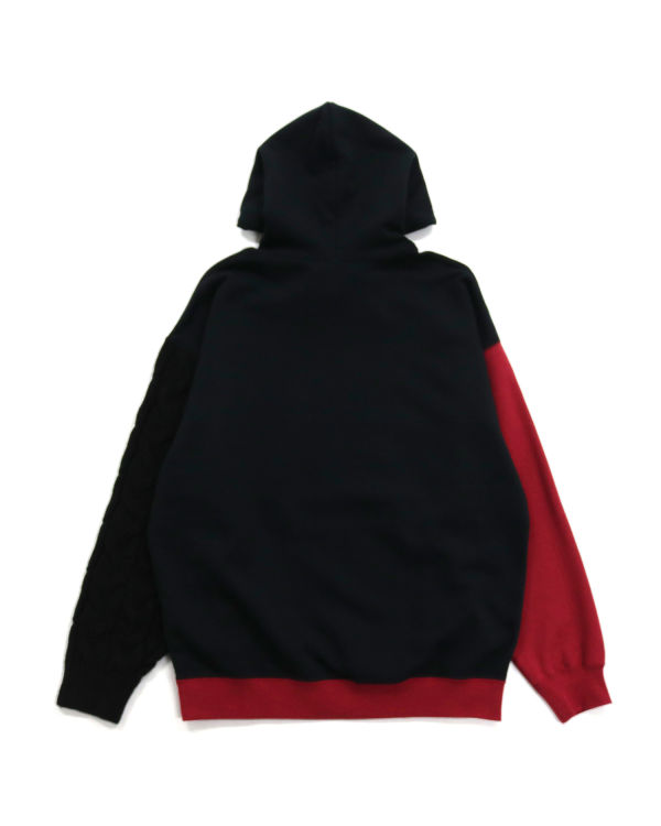 Sudadera Con Capucha Bape Docking Cable Sleeve Oversized Pullover Mujer Negras | CHRGB-2569