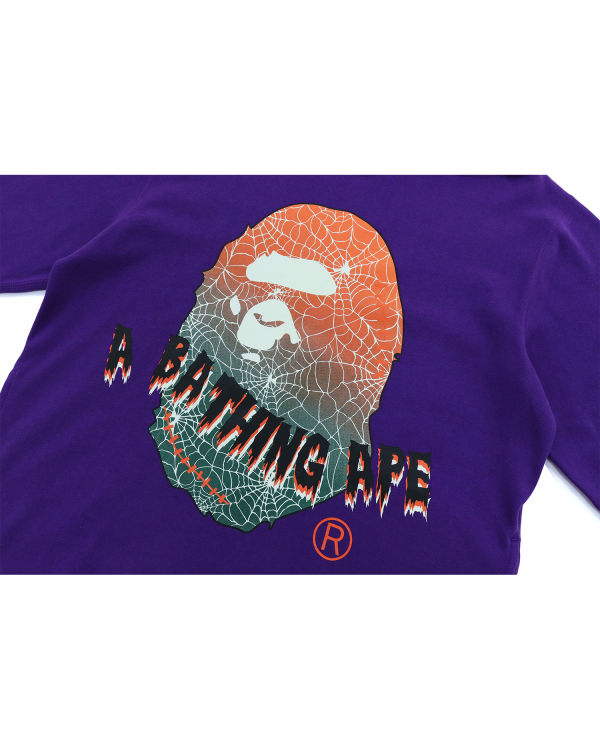 Sudadera Con Capucha Bape Halloween Ape Head Glow In The Dark Pullover Hombre Moradas | NQBIV-9216