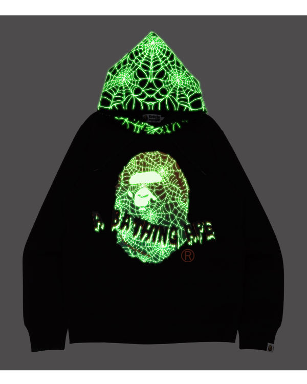 Sudadera Con Capucha Bape Halloween Ape Head Glow In The Dark Pullover Hombre Negras | VABXU-3896