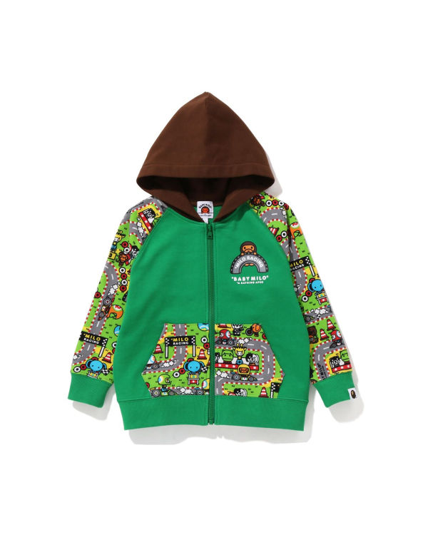 Sudadera Con Capucha Bape Milo Carreras Milo Face Niños Verde Menta Verde | DRYWT-1548