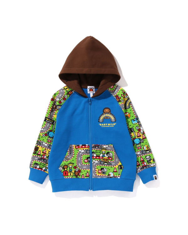 Sudadera Con Capucha Bape Milo Carreras Milo Face Niños Azules | FATZS-7425