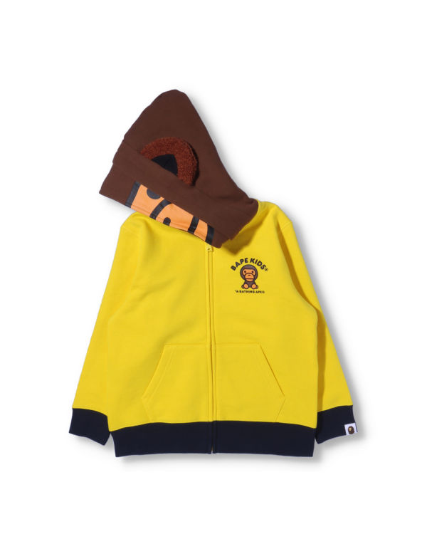 Sudadera Con Capucha Bape Milo Friends Zip Niños Amarillo | ZFXTU-1260