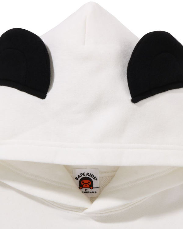 Sudadera Con Capucha Bape Milo Panda Layered Pullover Niños Blancas | DNRYL-7120