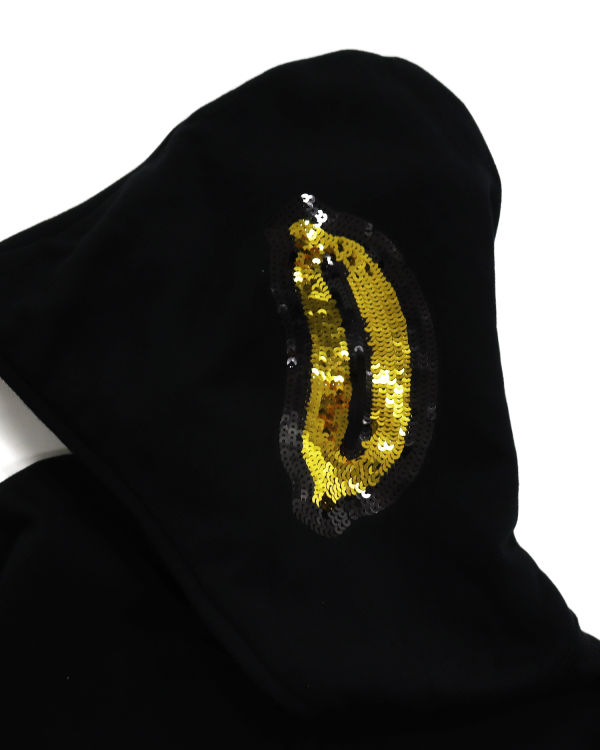 Sudadera Con Capucha Bape Milo Sequin Full Zip Mujer Negras | FXCOB-7182