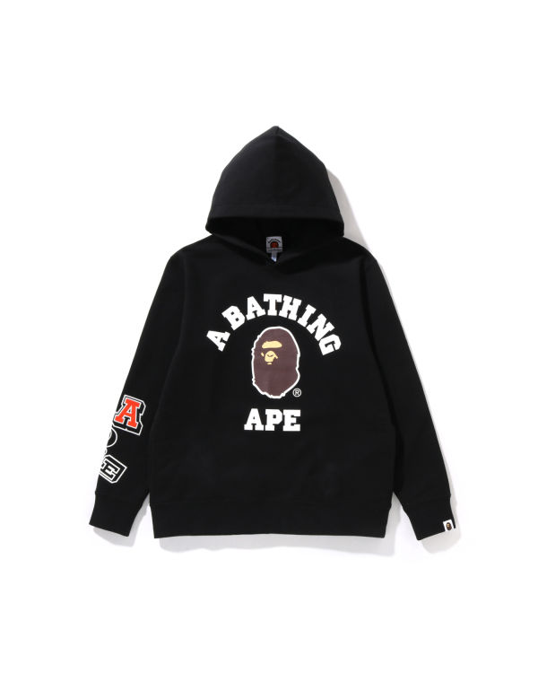 Sudadera Con Capucha Bape Multi Fonts Pullover JR Niños Negras | DRQOB-2758