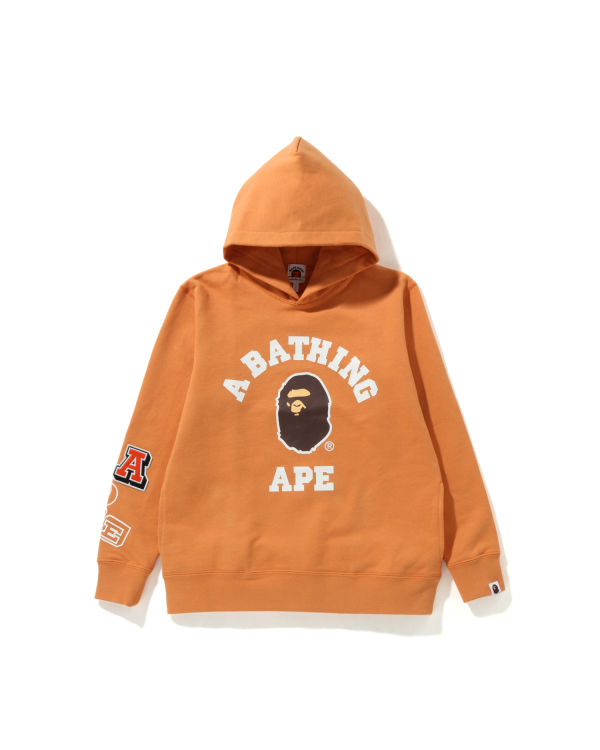 Sudadera Con Capucha Bape Multi Fonts Pullover JR Niños Naranjas | FHSPG-3621