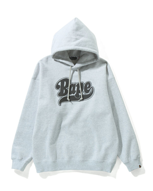 Sudadera Con Capucha Bape Oversized Pullover Mujer Gris Claro | DTLME-3946