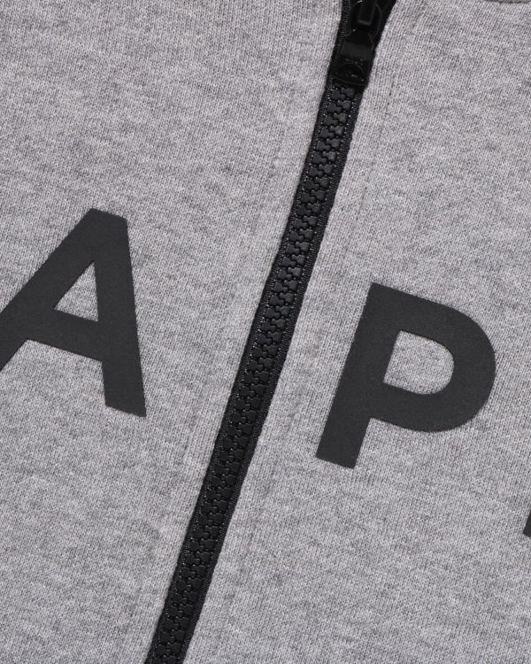 Sudadera Con Capucha Bape STA Quilting Zip Niños Gris | SBPVH-2301