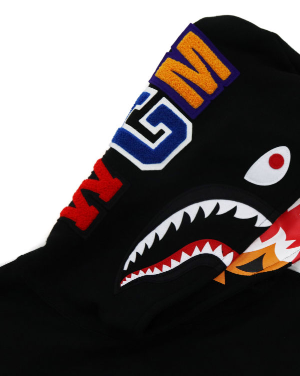 Sudadera Con Capucha Bape Shark Inside Tiger Pullover Mujer Negras | JQMZT-0485