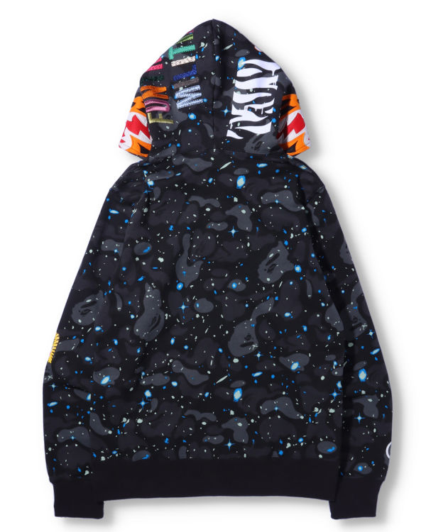 Sudadera Con Capucha Bape Space Camo Tiger Full Zip Hombre Negras | BJXVZ-2038