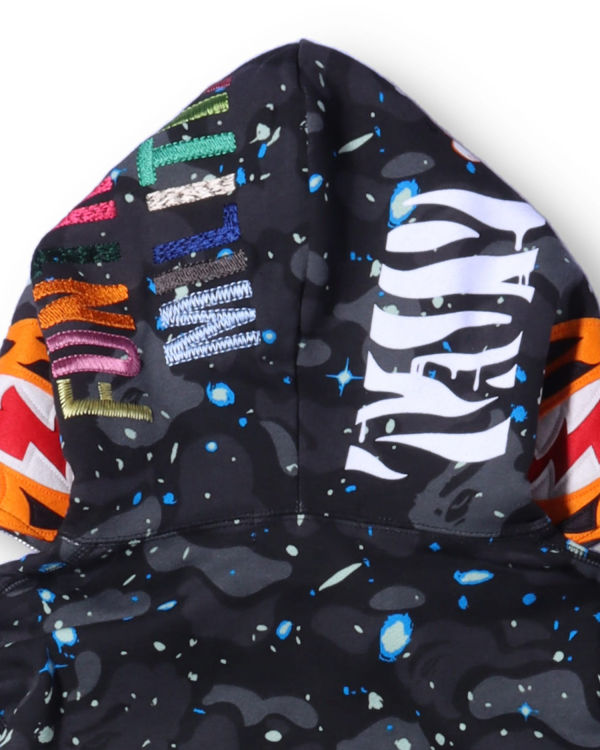 Sudadera Con Capucha Bape Space Camo Tiger Full Zip Hombre Negras | BJXVZ-2038