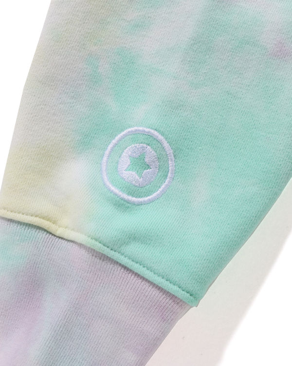 Sudadera Con Capucha Bape Tie-Dye Shark Oversized Full Zip Mujer Multicolor | BEFAZ-6132