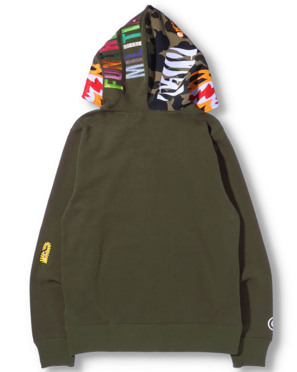 Sudadera Con Capucha Bape Tiger Full Zip Hombre Verde | SIVNB-4351