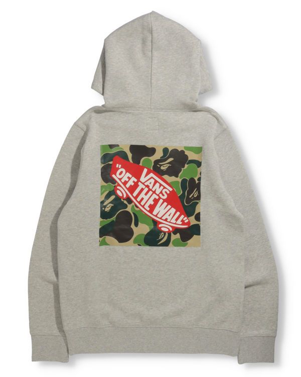 Sudadera Con Capucha Bape X Vans Pullover Hombre Gris | YFNMH-4128