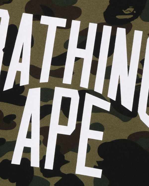 Sudaderas Bape 1st Camo Crazy Bathing Ape Relaxed Fit Crewneck Hombre Verde | EOCLI-5423