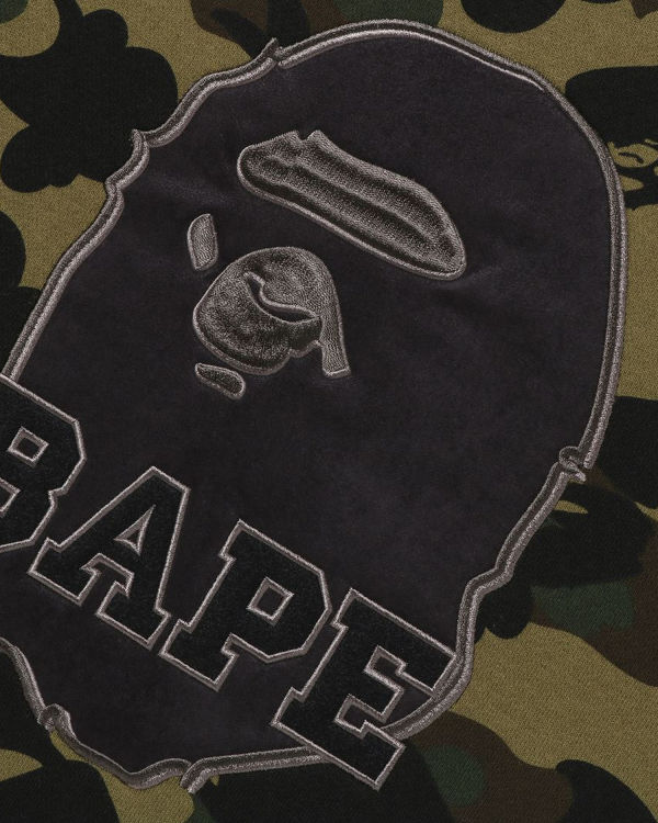 Sudaderas Bape 1st Camo Crewneck Hombre Verde | OQRWS-8302