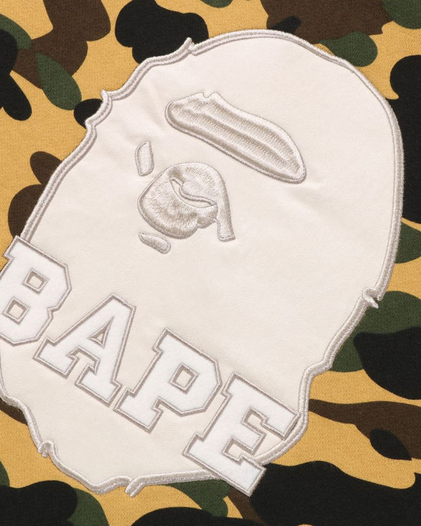 Sudaderas Bape 1st Camo Crewneck Hombre Amarillo | TZEIV-6318