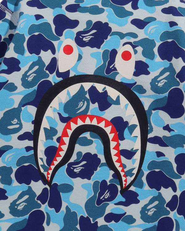 Sudaderas Bape ABC Camo Shark Crew Neck Niños Azules | TDFZW-1298