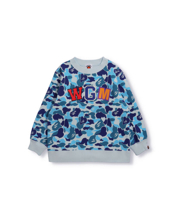 Sudaderas Bape ABC Camo Shark Crew Neck Niños Azules | TDFZW-1298