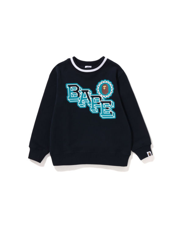 Sudaderas Bape Ape Head Emblem Crewneck Niños Azules | DSQNO-7208