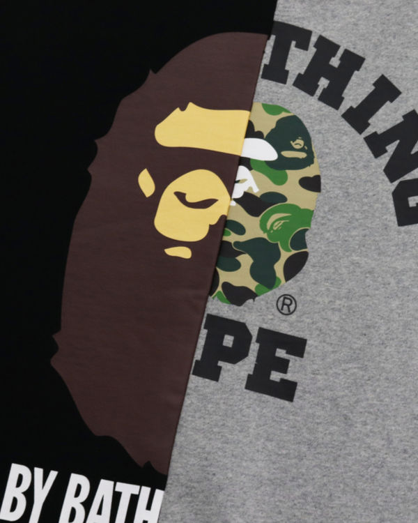 Sudaderas Bape College & By Bathing Loose Fit Hombre Negras | MLAGK-5093