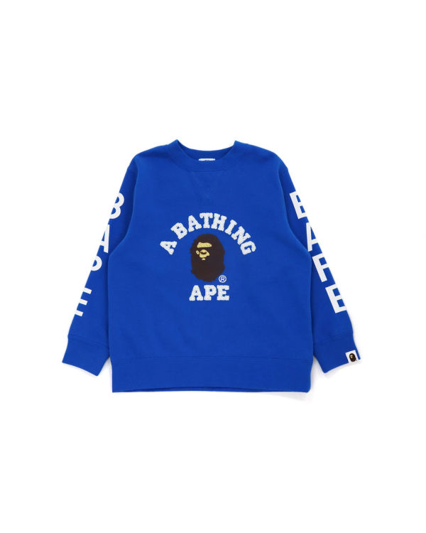 Sudaderas Bape College Crewneck Niños Azules | XIPUG-7903