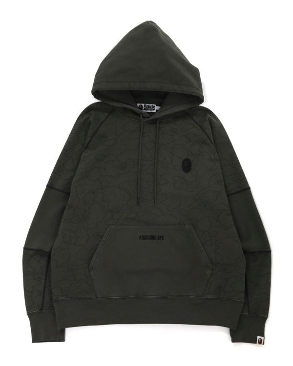 Sudaderas Bape Line 1st Camo Washed Relax Hombre Negras | BHWKM-3215