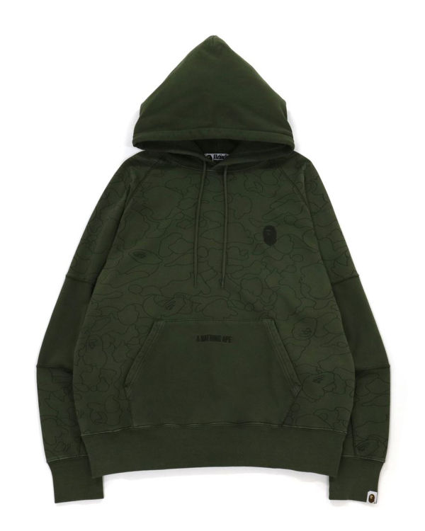 Sudaderas Bape Line 1st Camo Washed Relax Hombre Verde | CIEOW-5340