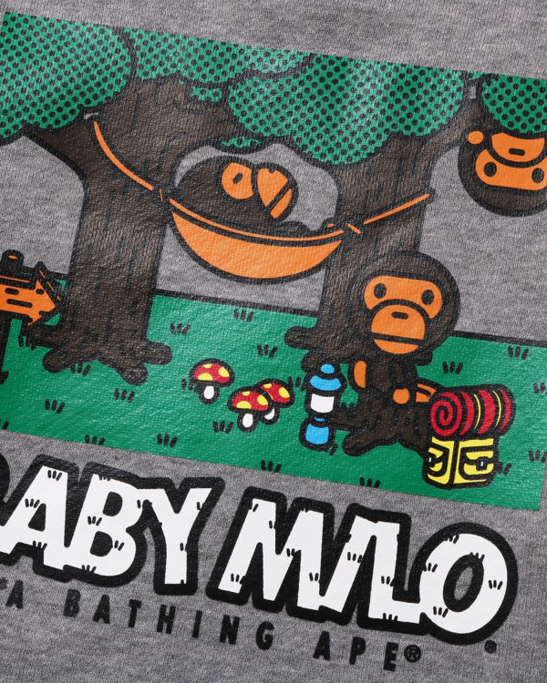 Sudaderas Bape Milo Camo Hammock Crewneck Niños Gris | TVQUB-8625