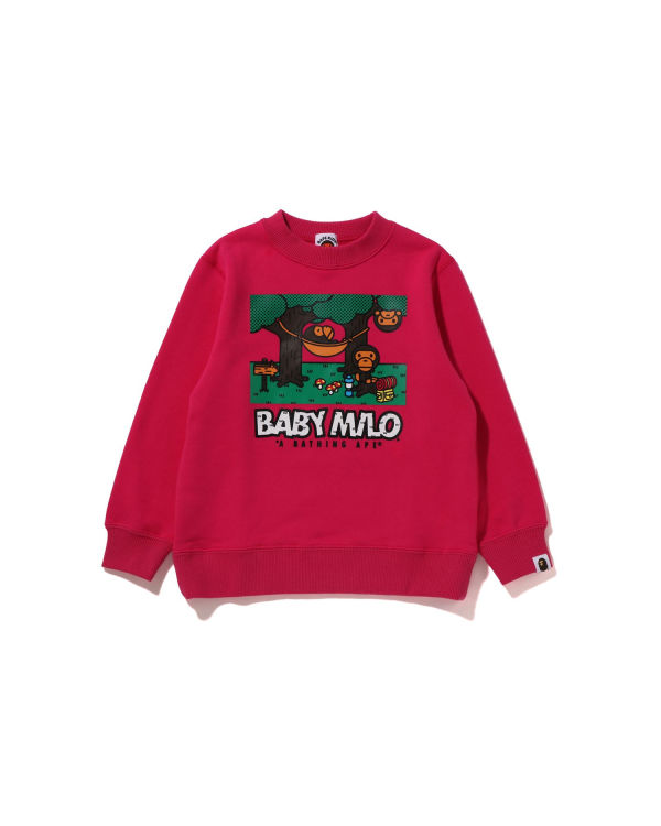 Sudaderas Bape Milo Camo Hammock Crewneck Niños Rosas | UMBGK-9734