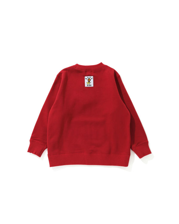 Sudaderas Bape Milo Christmas Tree Crewneck Niños Rojas Claro | XKHBS-9608