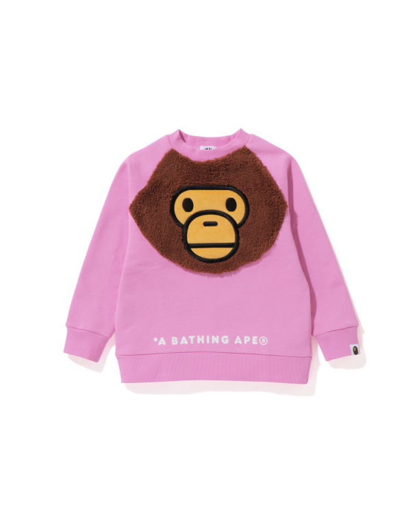 Sudaderas Bape Milo Crewneck Niños Rosas | NDOAI-4208