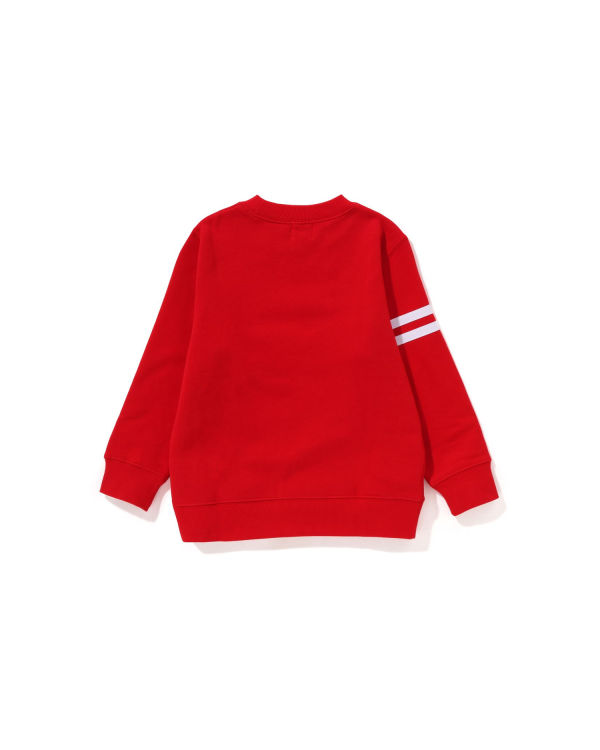 Sudaderas Bape Milo Emblem Crewneck Niños Rojas Claro | DBCFU-9187